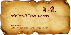 Mészáros Nedda névjegykártya